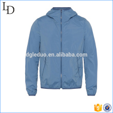 Hooded with elastic jacket men outdoor high quality blank track jacket